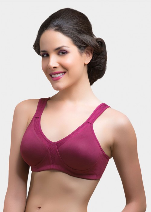 Mabel-full fit contour bra-custom fit-gentle lift-Magenta